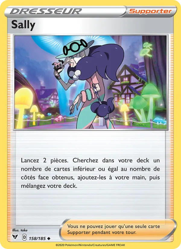 Carte Pokémon Sally de l'extension Voltage Éclatant
