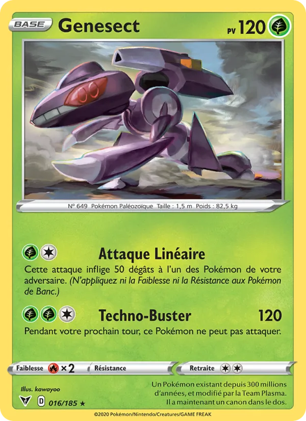 Carte Pokémon Genesect de l'extension Voltage Éclatant