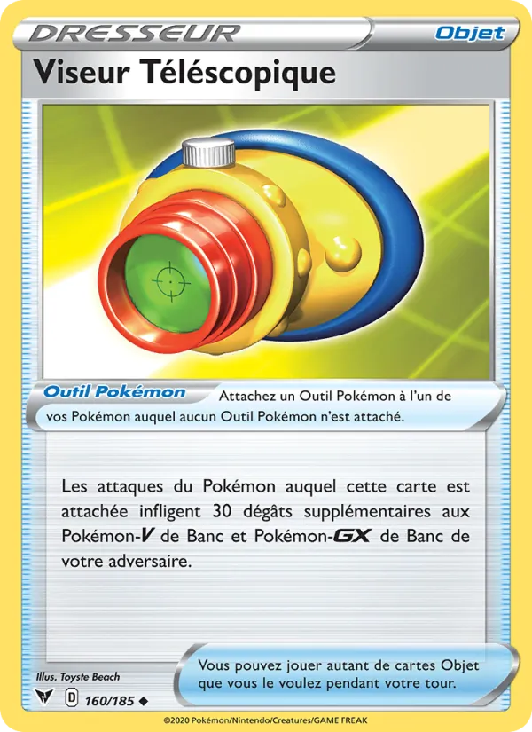 Carte Pokémon Viseur Téléscopique de l'extension Voltage Éclatant