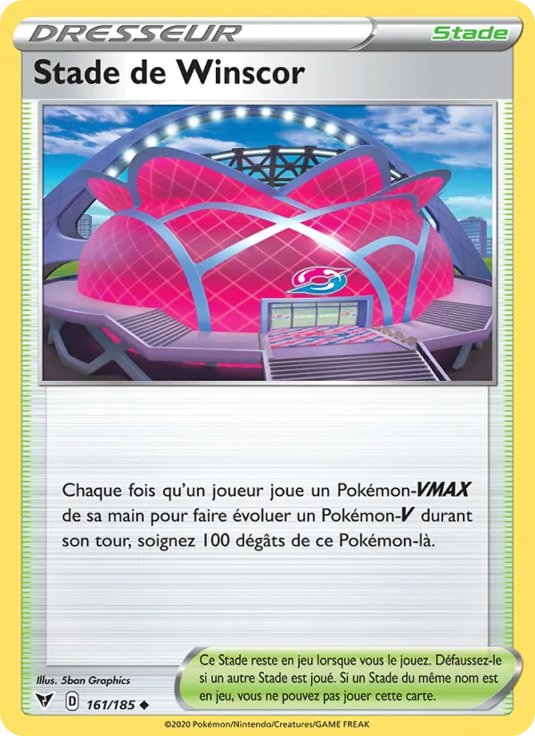 Carte Pokémon Stade de Winscor de l'extension Voltage Éclatant