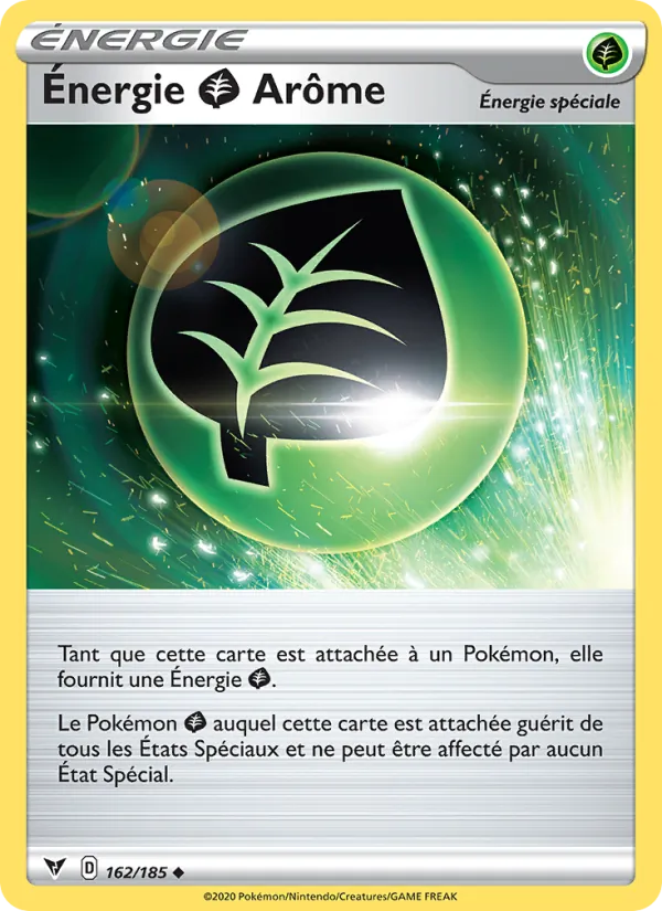 Carte Pokémon Énergie Grass Arôme de l'extension Voltage Éclatant