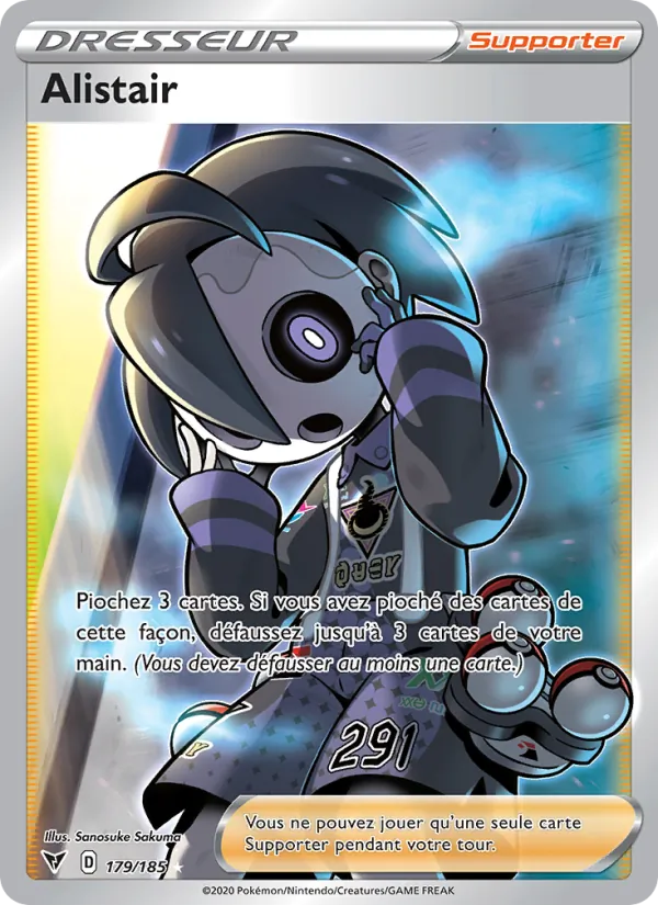 Carte Pokémon Alistair de l'extension Voltage Éclatant