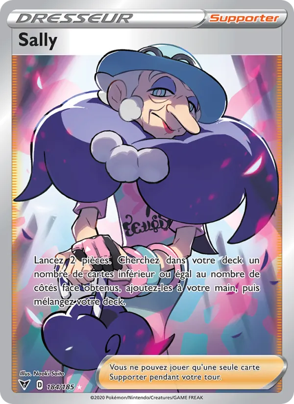 Carte Pokémon Sally de l'extension Voltage Éclatant