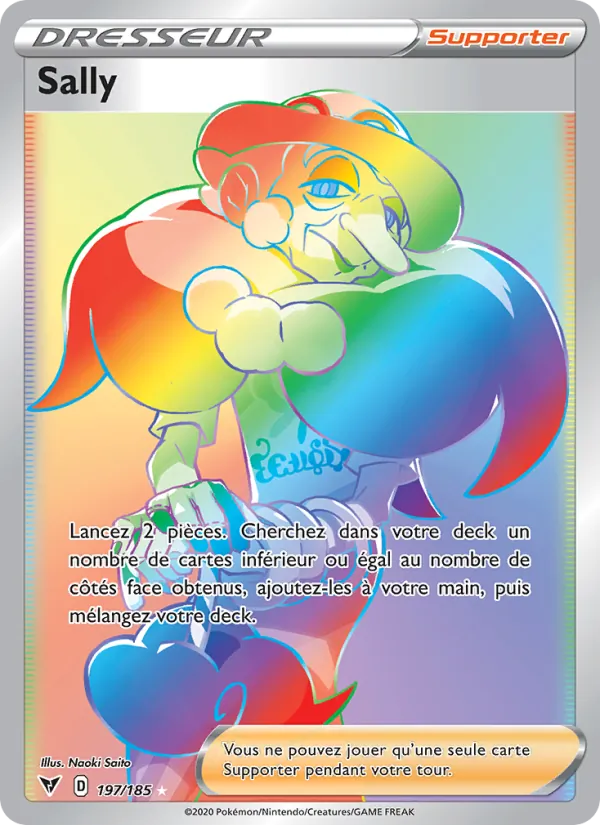 Carte Pokémon Sally de l'extension Voltage Éclatant