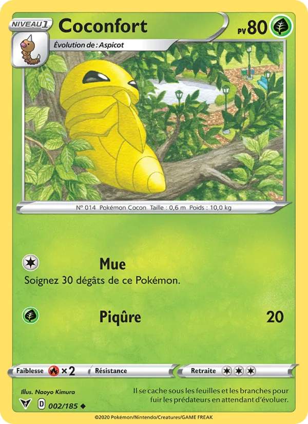 Carte Pokémon Coconfort de l'extension Voltage Éclatant