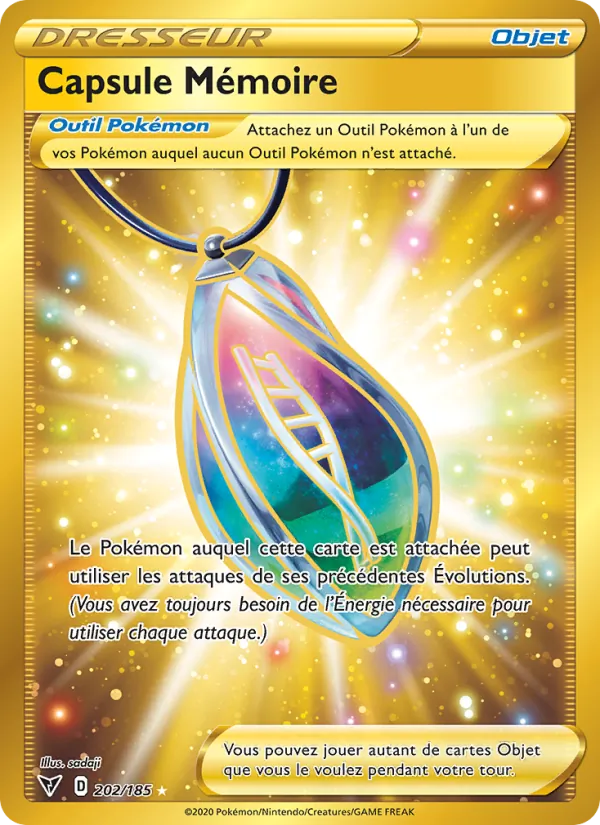 Carte Pokémon Capsule Mémoire de l'extension Voltage Éclatant