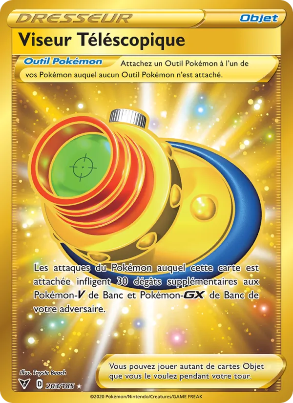 Carte Pokémon Viseur Téléscopique de l'extension Voltage Éclatant
