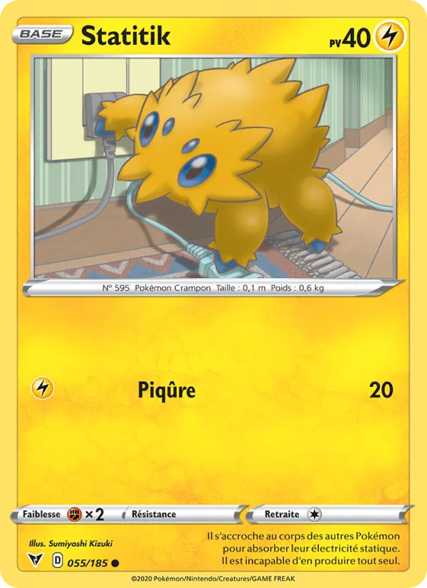 Carte Pokémon Statitik de l'extension Voltage Éclatant