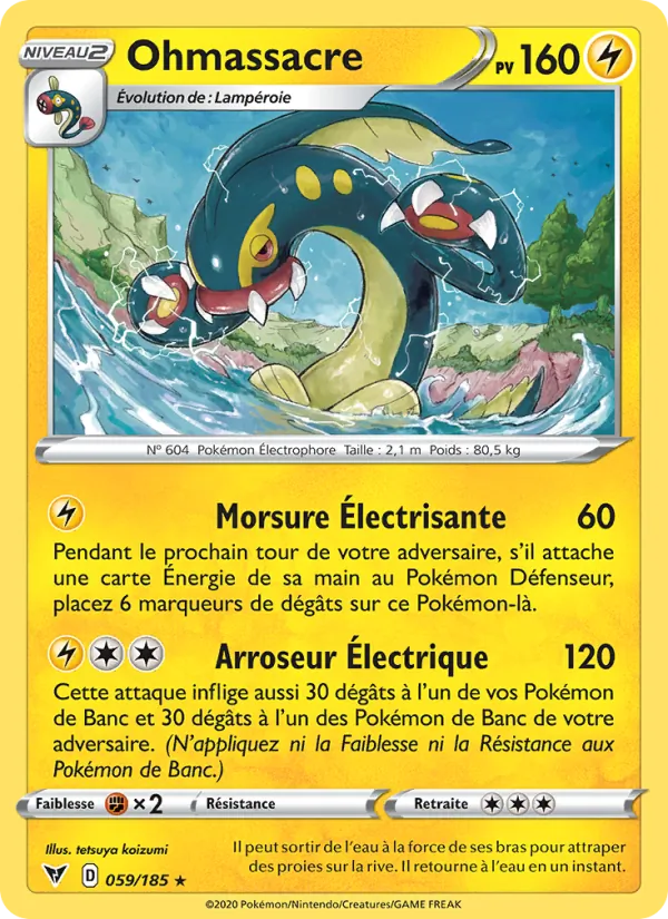 Carte Pokémon Ohmassacre de l'extension Voltage Éclatant