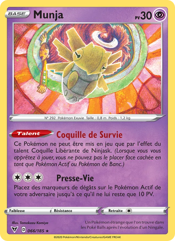 Carte Pokémon Munja de l'extension Voltage Éclatant
