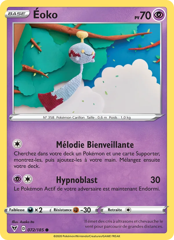 Carte Pokémon Éoko de l'extension Voltage Éclatant