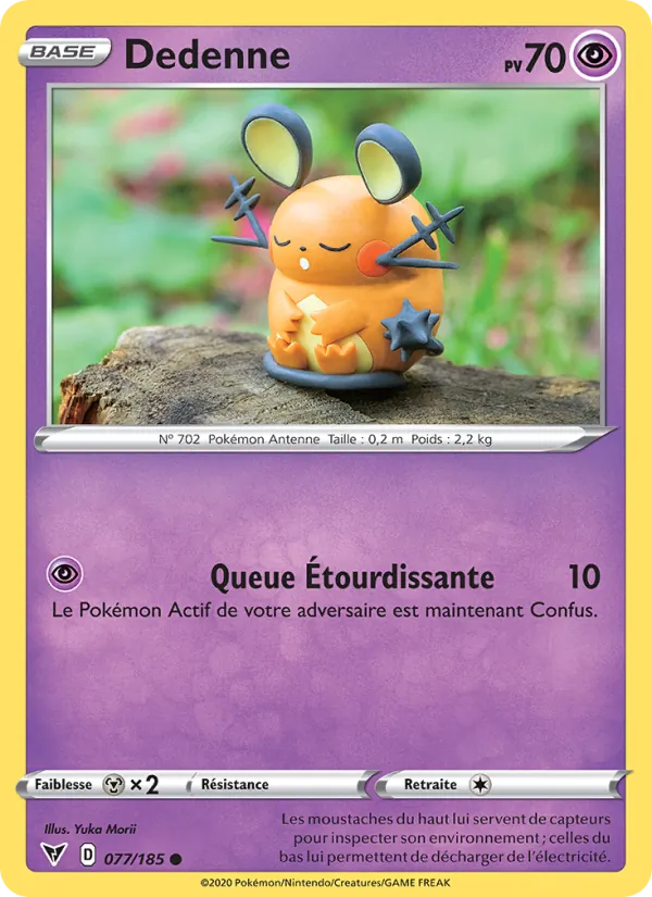Carte Pokémon Dedenne de l'extension Voltage Éclatant