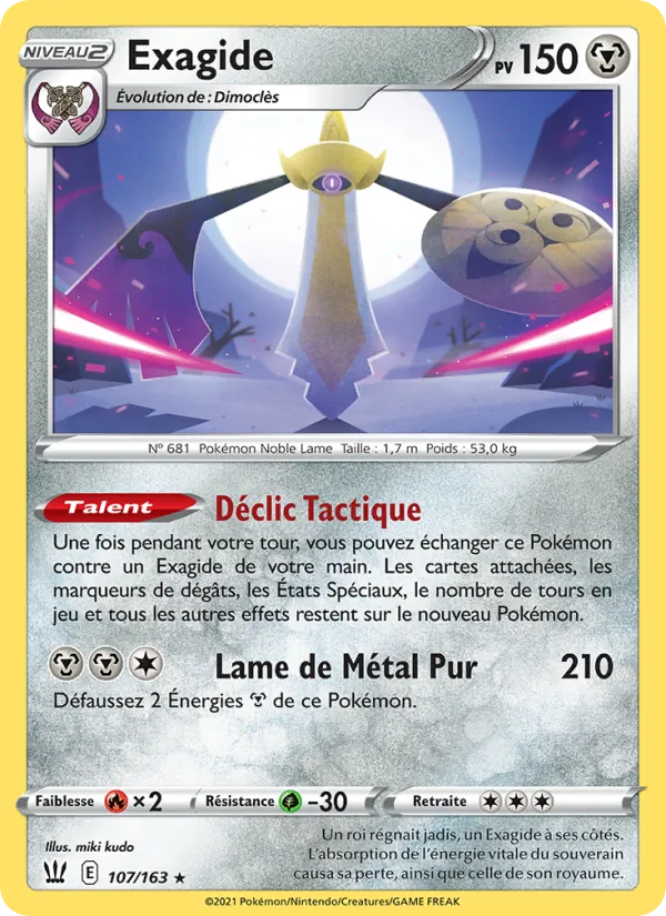 Carte Pokémon Exagide de l'extension Styles de combat