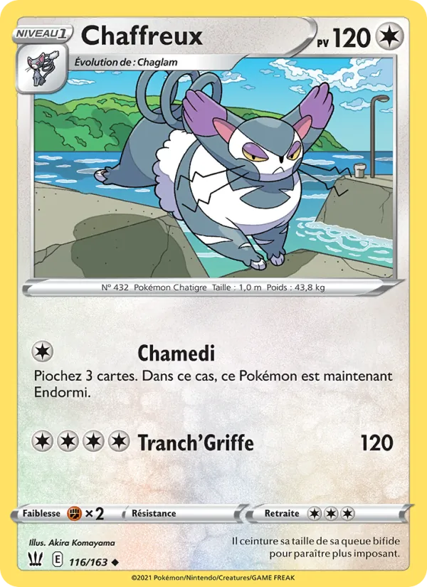 Carte Pokémon Chaffreux de l'extension Styles de combat