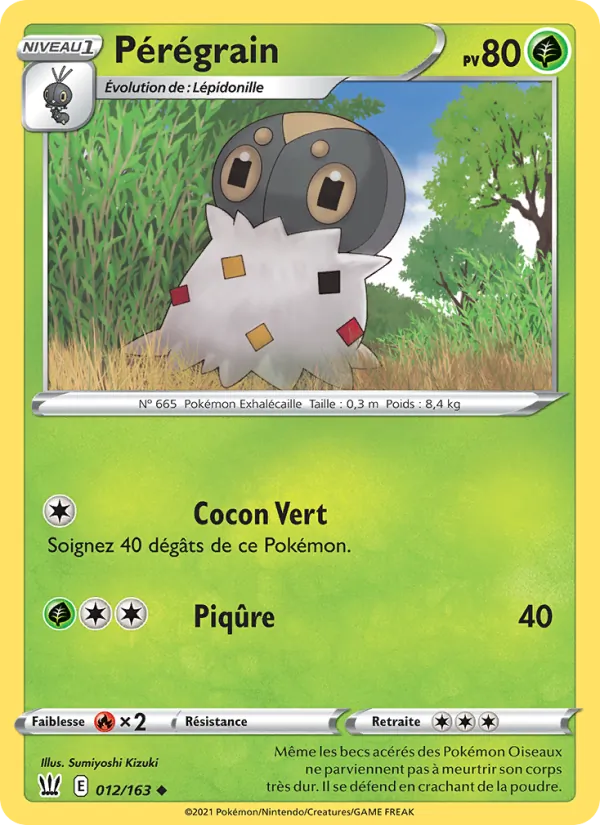 Carte Pokémon Pérégrain de l'extension Styles de combat