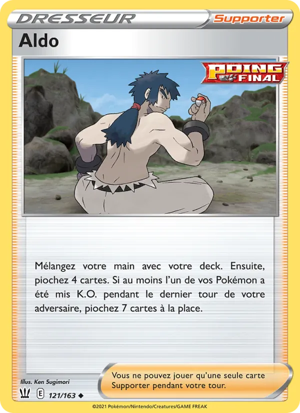 Carte Pokémon Aldo de l'extension Styles de combat