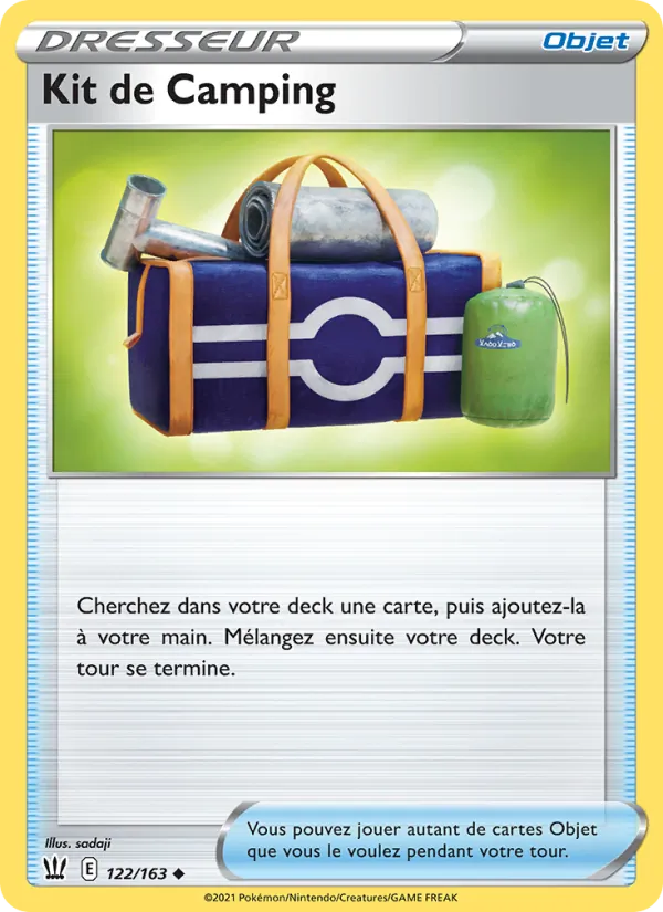 Carte Pokémon Kit de Camping de l'extension Styles de combat