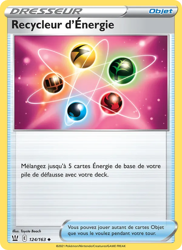 Carte Pokémon Recycleur d'Énergie de l'extension Styles de combat