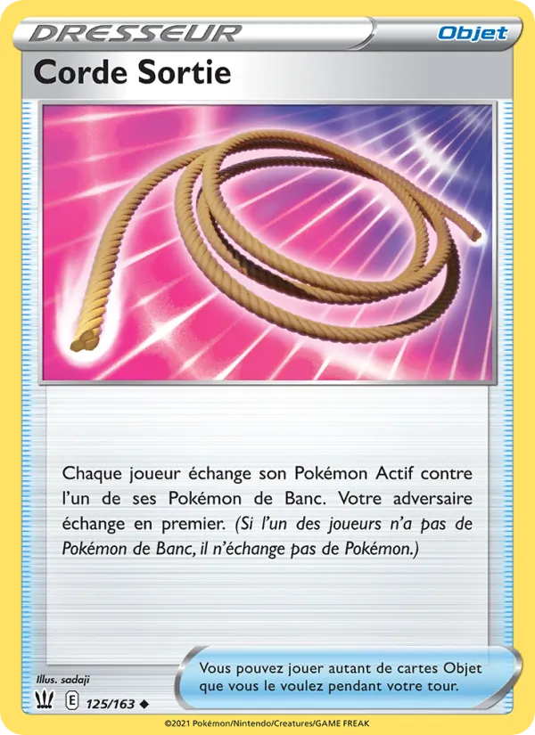Carte Pokémon Corde Sortie de l'extension Styles de combat