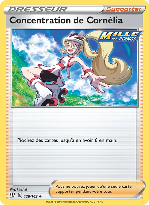 Carte Pokémon Concentration de Cornélia de l'extension Styles de combat