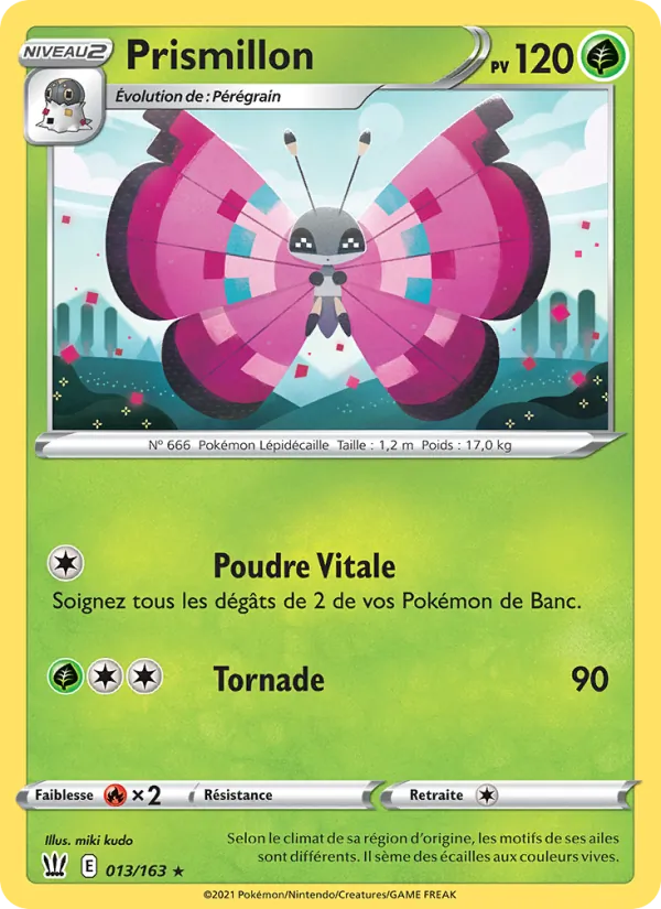 Carte Pokémon Prismillon de l'extension Styles de combat