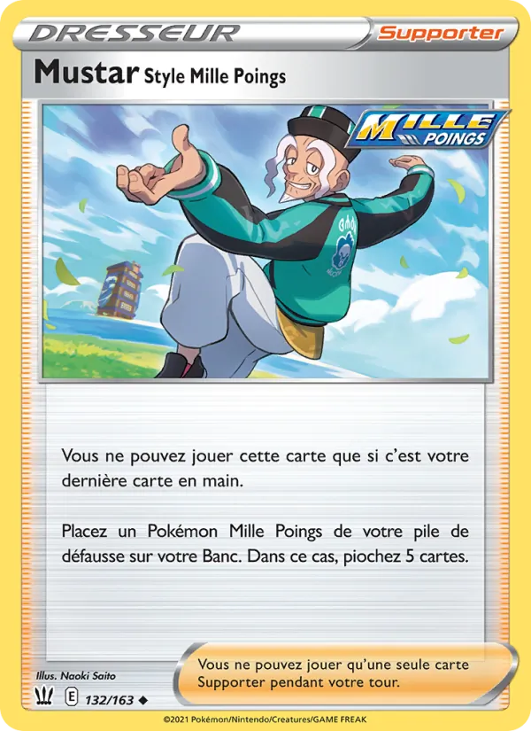 Carte Pokémon Mustar Style Mille Poings de l'extension Styles de combat