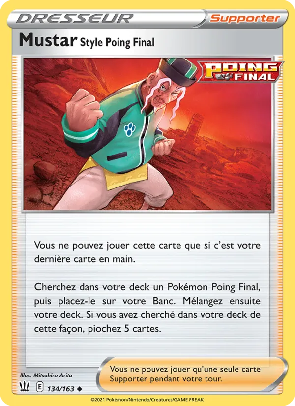 Carte Pokémon Mustar Style Poing Final de l'extension Styles de combat