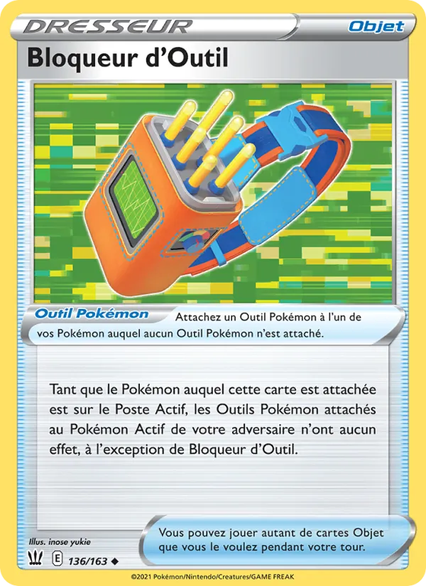 Carte Pokémon Bloqueur d'Outil de l'extension Styles de combat