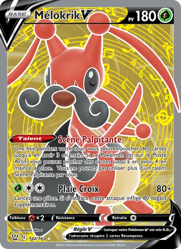 Carte Pokémon Mélokrik V de l'extension Styles de combat