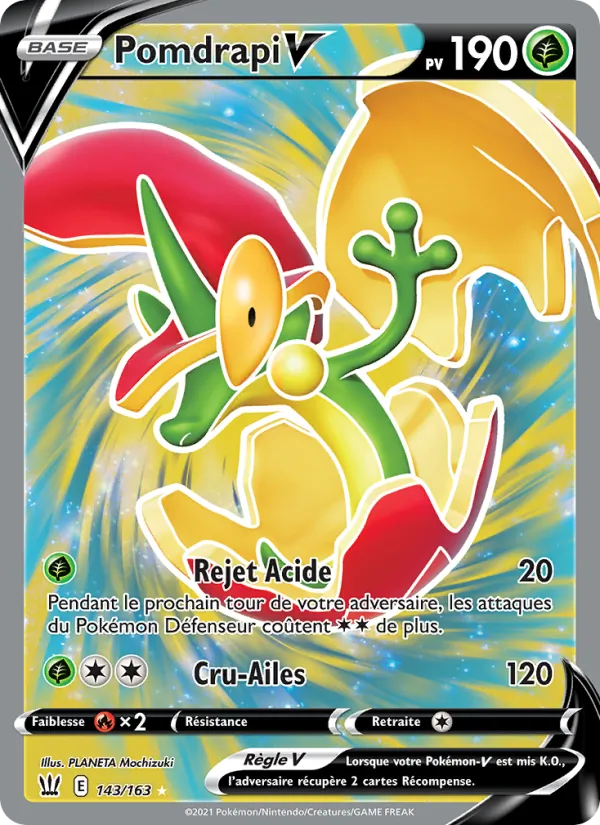 Carte Pokémon Pomdrapi V de l'extension Styles de combat
