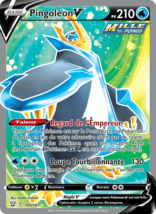 Carte Pokémon Pingoléon V de l'extension Styles de combat