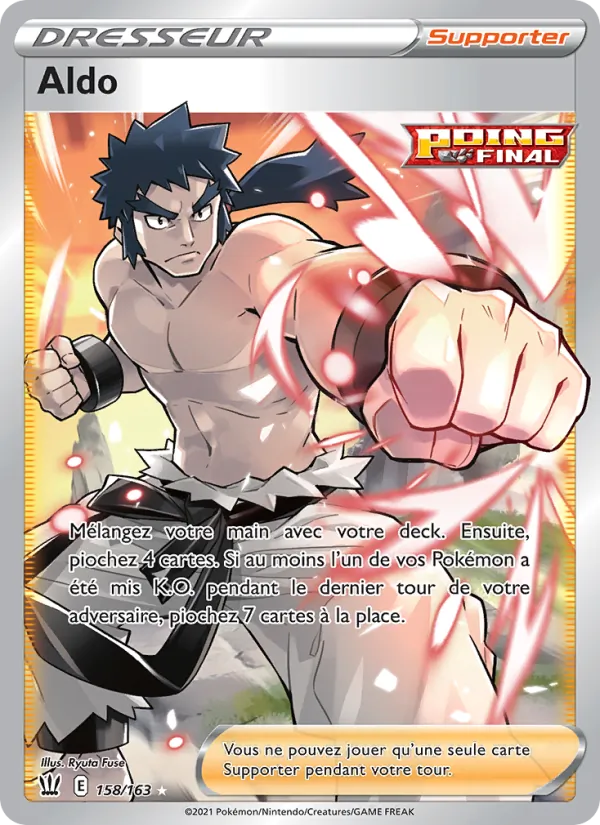 Carte Pokémon Aldo de l'extension Styles de combat