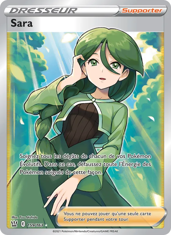 Carte Pokémon Sara de l'extension Styles de combat