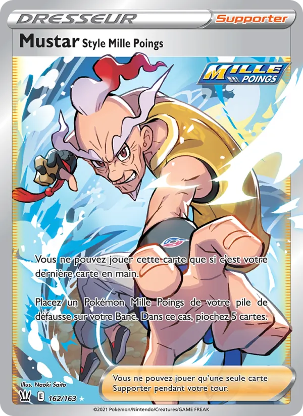 Carte Pokémon Mustar Style Mille Poings de l'extension Styles de combat