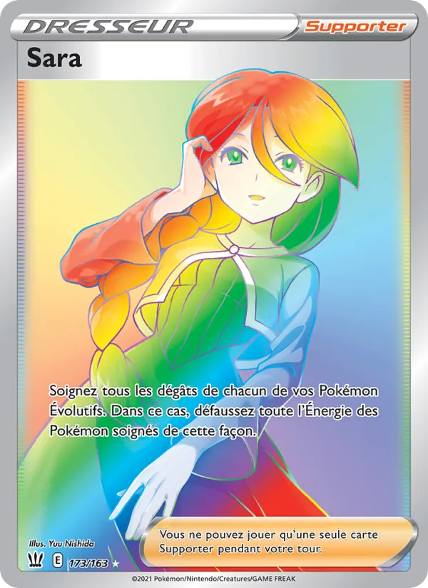 Carte Pokémon Sara de l'extension Styles de combat