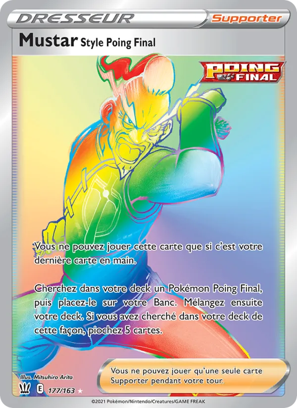 Carte Pokémon Mustar Style Poing Final de l'extension Styles de combat