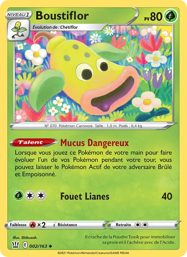 Carte Pokémon Boustiflor de l'extension Styles de combat