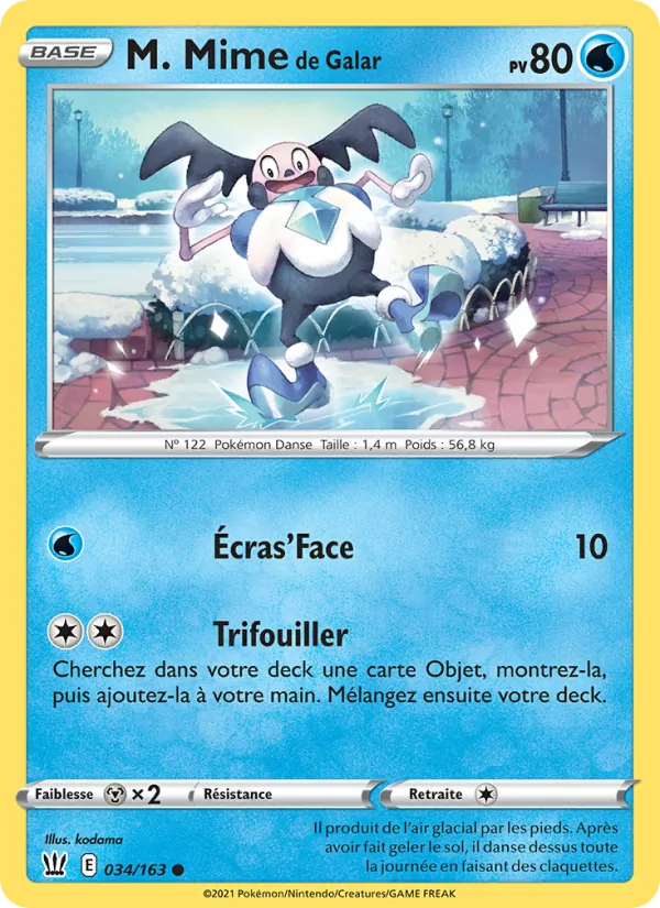 Carte Pokémon M. Mime de Galar de l'extension Styles de combat