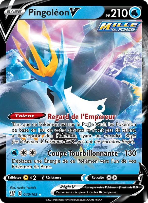 Carte Pokémon Pingoléon V de l'extension Styles de combat