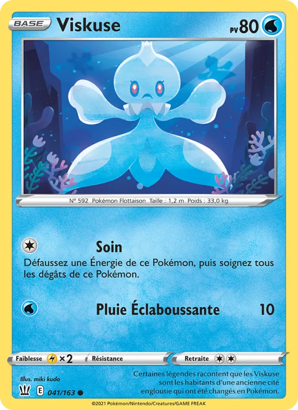 Carte Pokémon Viskuse de l'extension Styles de combat