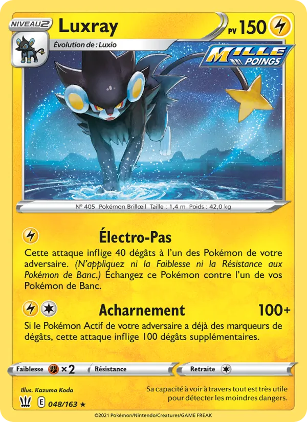 Carte Pokémon Luxray de l'extension Styles de combat