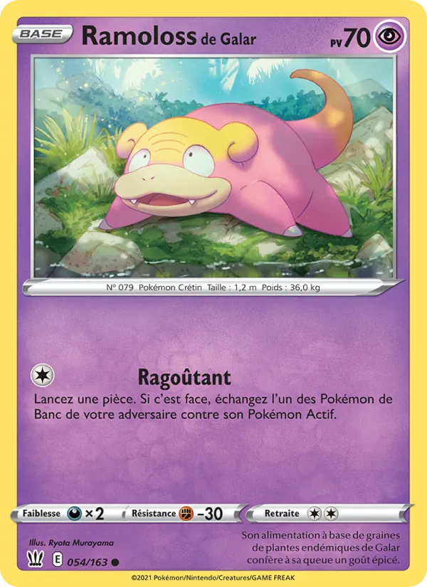 Carte Pokémon Ramoloss de Galar de l'extension Styles de combat