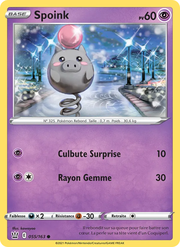 Carte Pokémon Spoink de l'extension Styles de combat