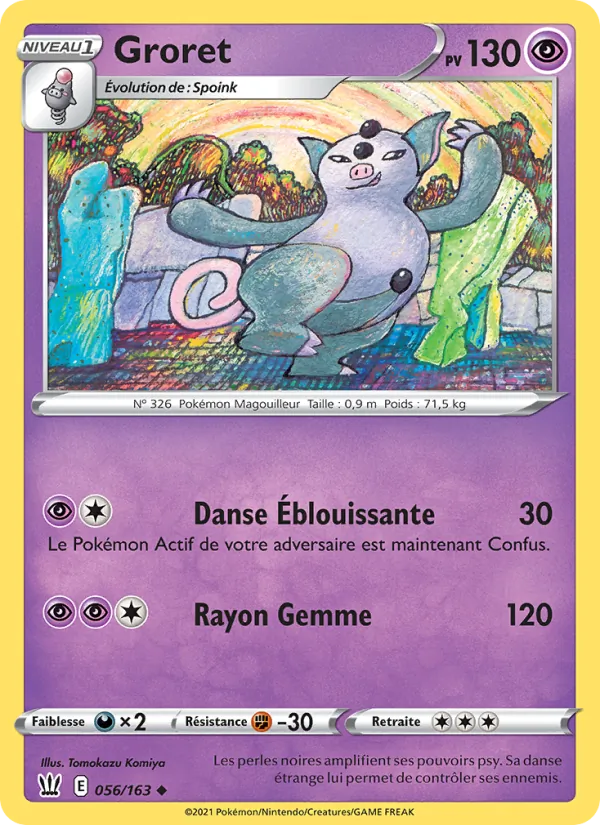 Carte Pokémon Groret de l'extension Styles de combat