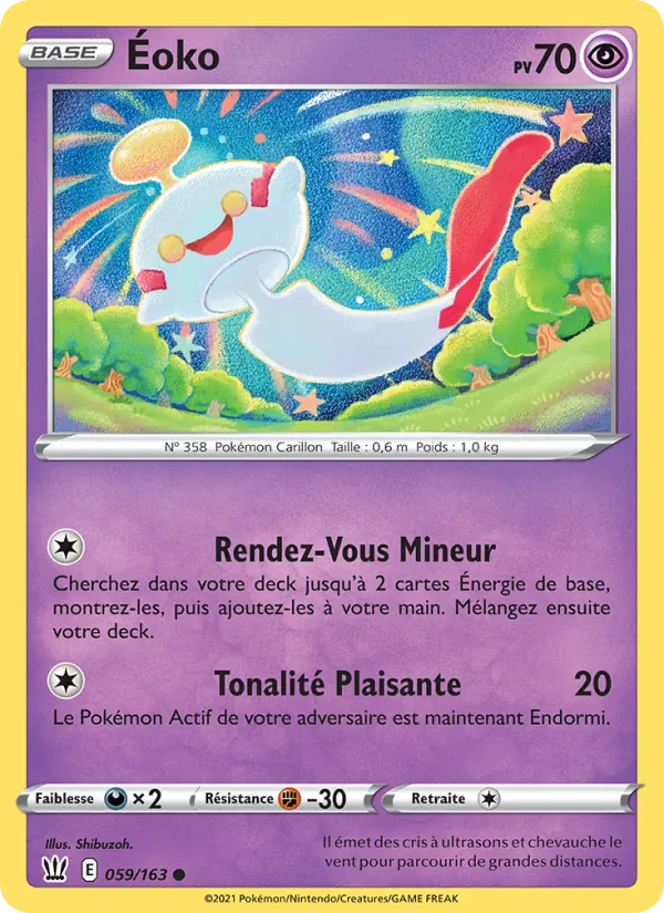 Carte Pokémon Éoko de l'extension Styles de combat