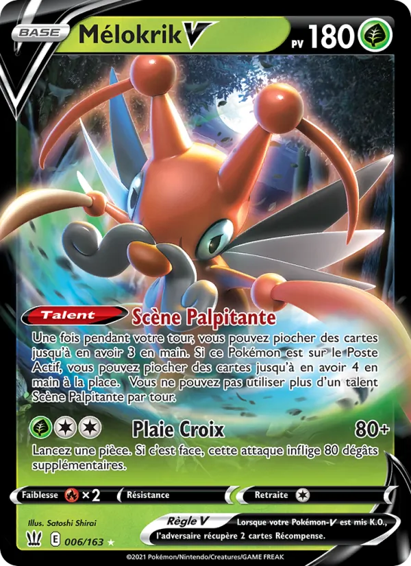 Carte Pokémon Mélokrik V de l'extension Styles de combat