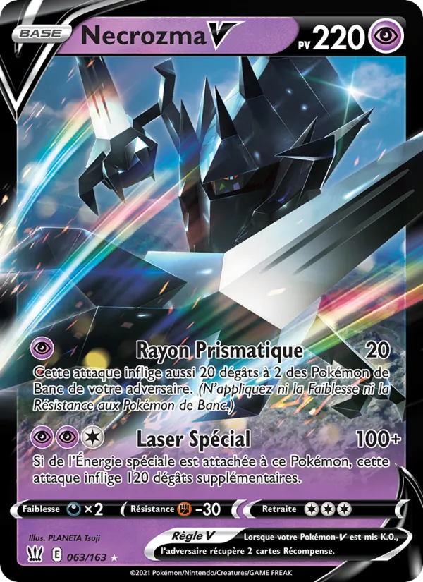 Carte Pokémon Necrozma V de l'extension Styles de combat