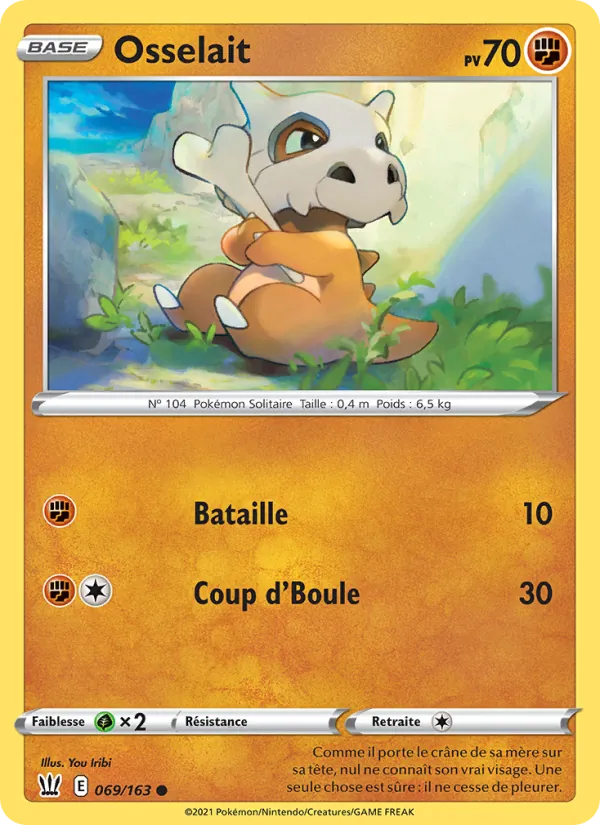 Carte Pokémon Osselait de l'extension Styles de combat