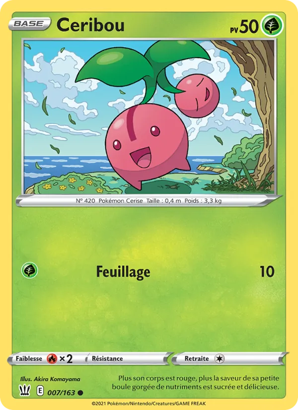 Carte Pokémon Ceribou de l'extension Styles de combat