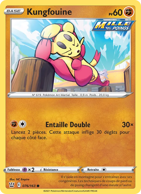 Carte Pokémon Kungfouine de l'extension Styles de combat